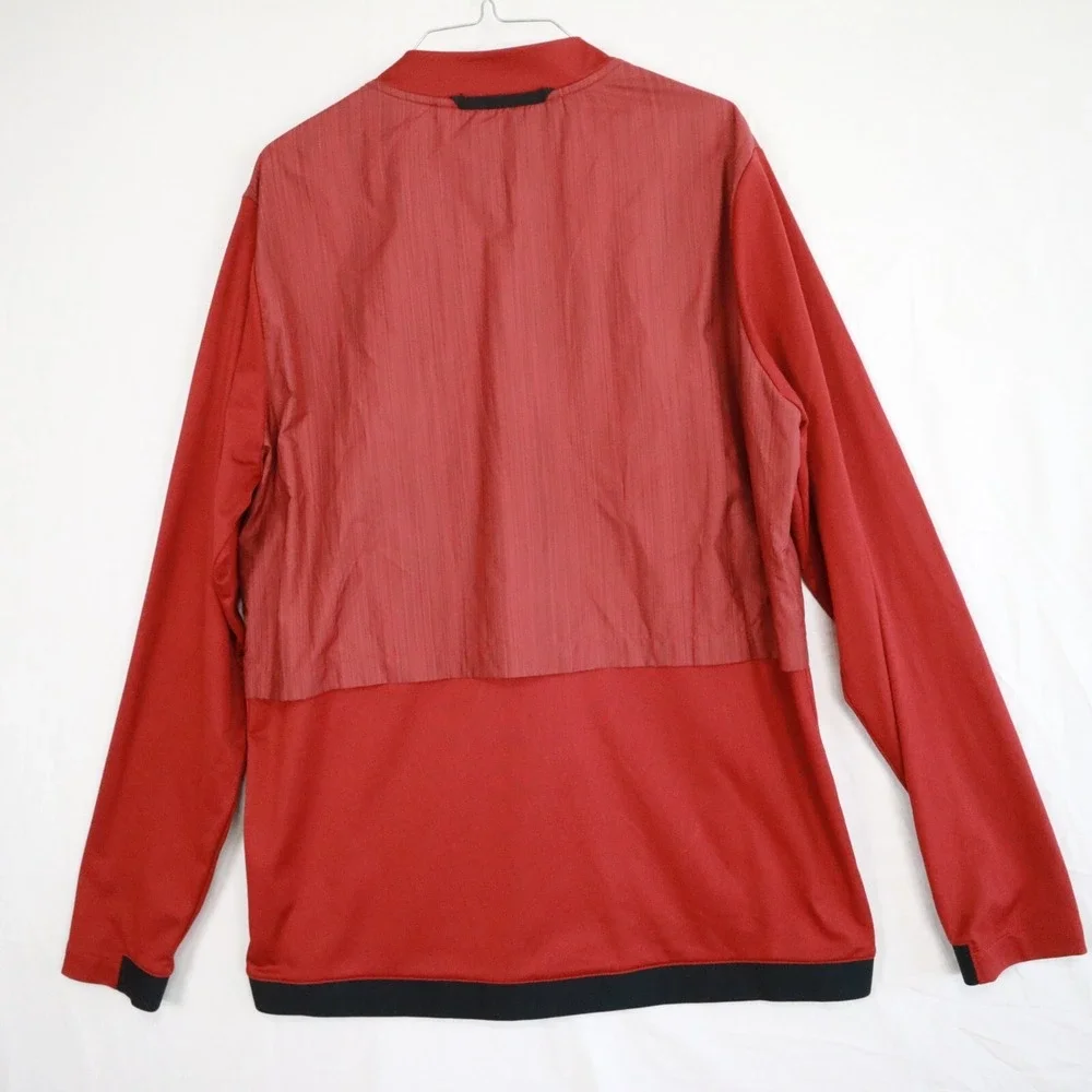 Alabama‎ Crimson Tide Jacket Mens Large Nike Dri-Fit Activewear Red Long Sleeve